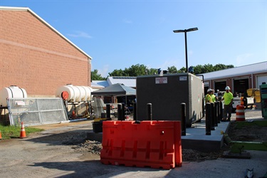 Fuel tank replacement at Township building